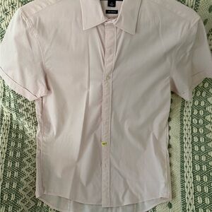 Michael Kors Light Pink Casual Button Down Shirt